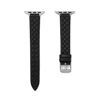 Luxurious Quilted Leather Apple Watch Band – Elegant & Durable