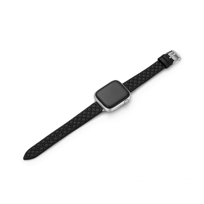 Luxurious Quilted Leather Apple Watch Band – Elegant & Durable