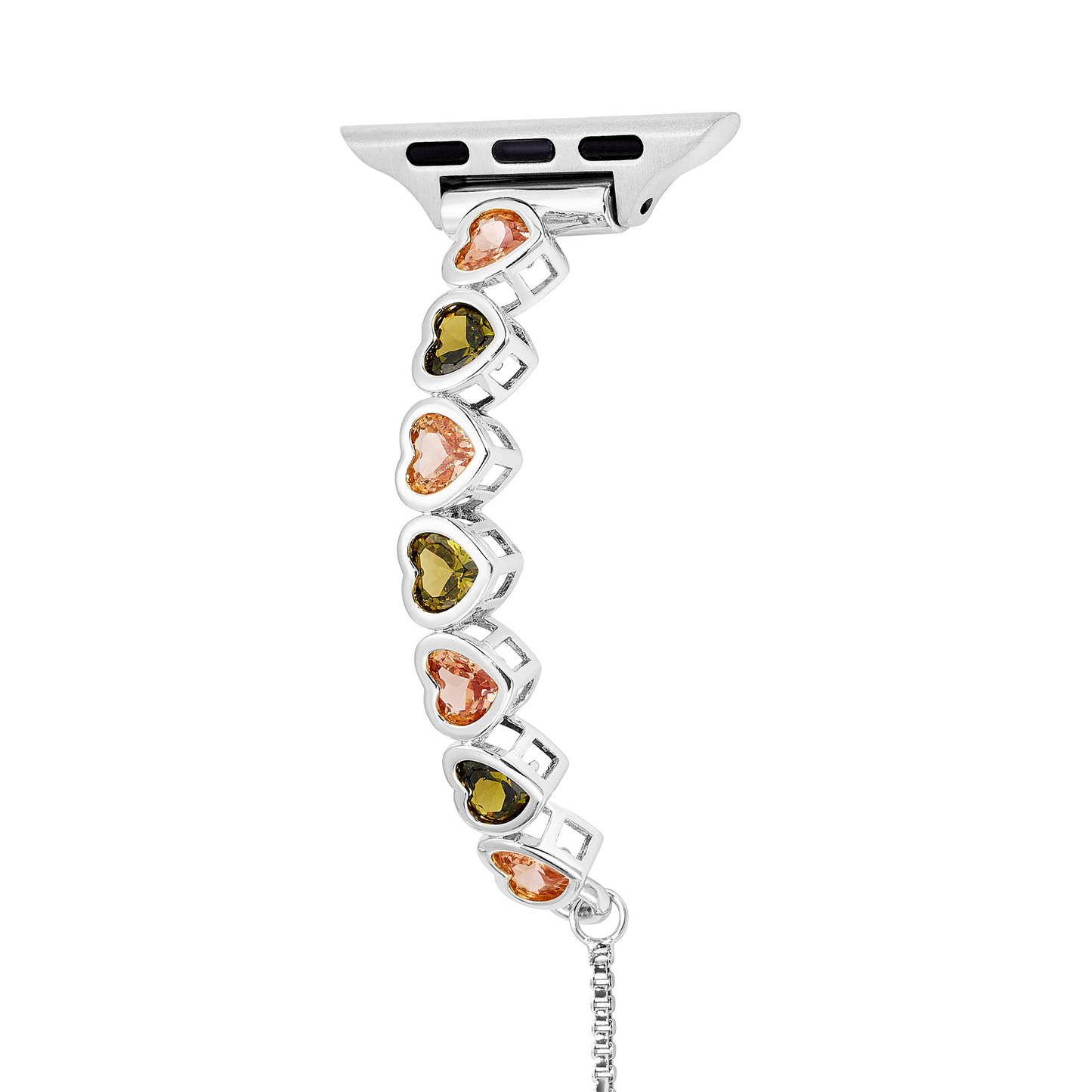 Rainbow Love: 14k Gold & Platinum Plated Apple Watch Band