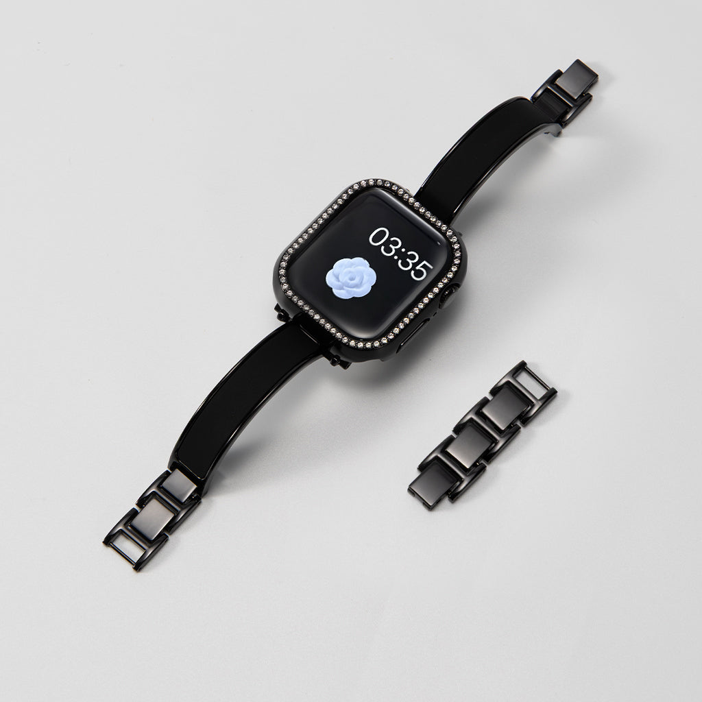 Crescent-Style Metal Bracelet for Apple Watch