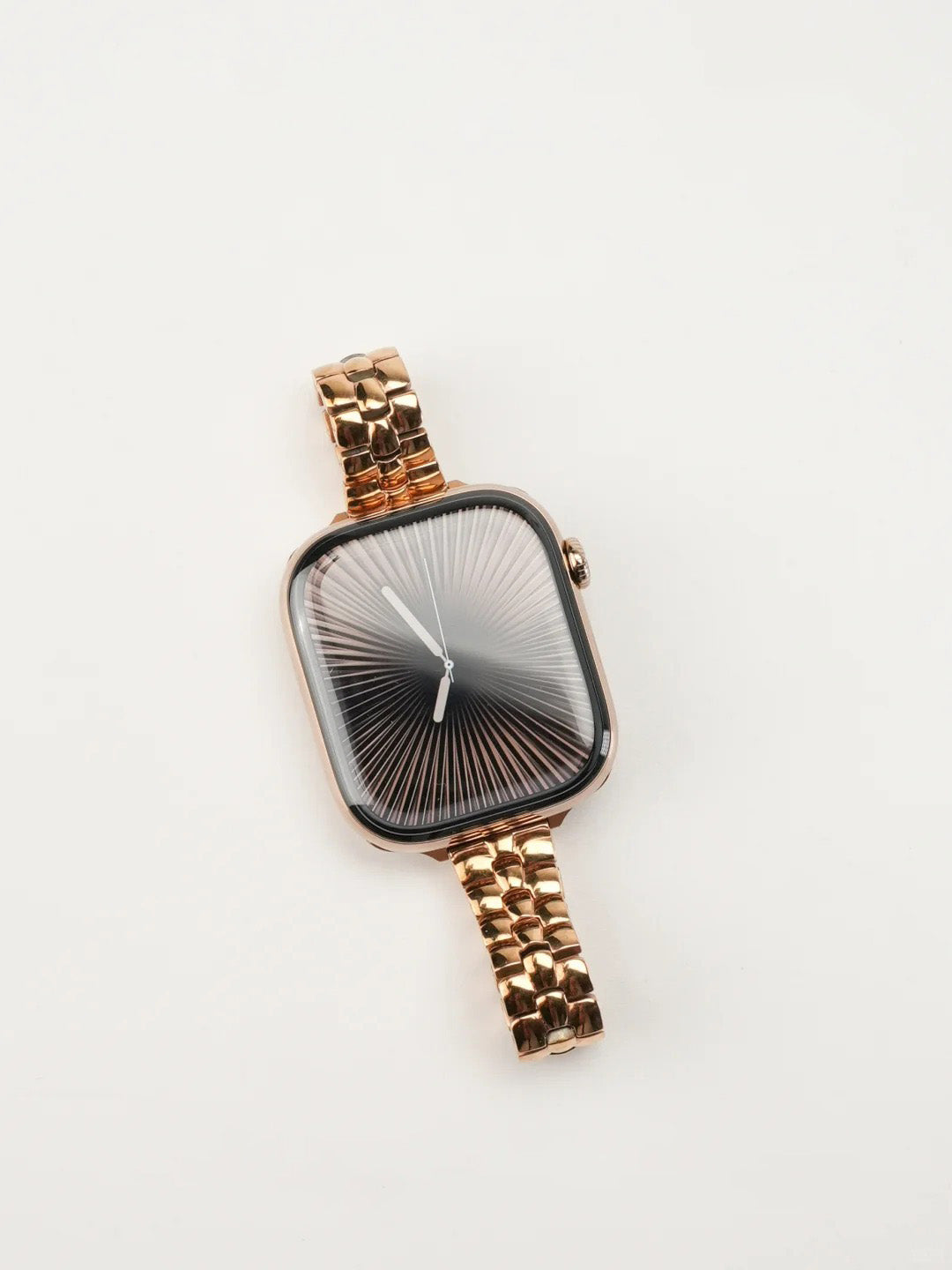 Sleek Rounded-Link Metal Bracelet