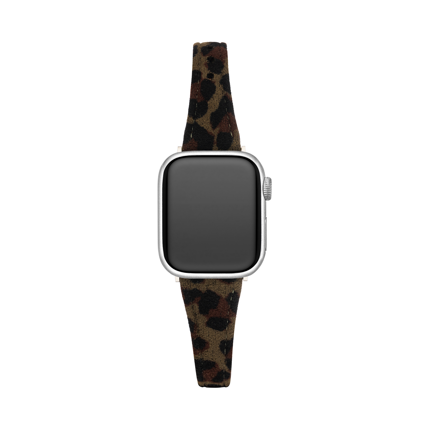 Luxurious Leopard Print Suede Watch Band for Apple Watch
