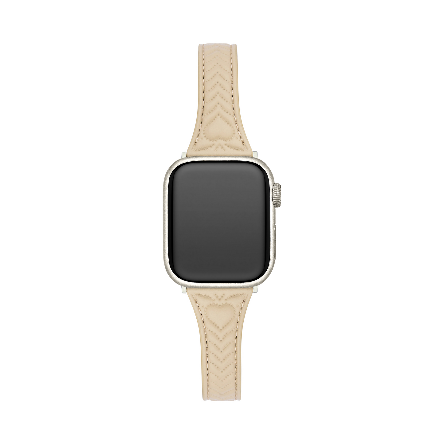 Heart-Stitched Leather Watch Band for Apple Watch