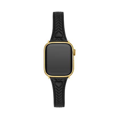 Heart-Stitched Leather Watch Band for Apple Watch