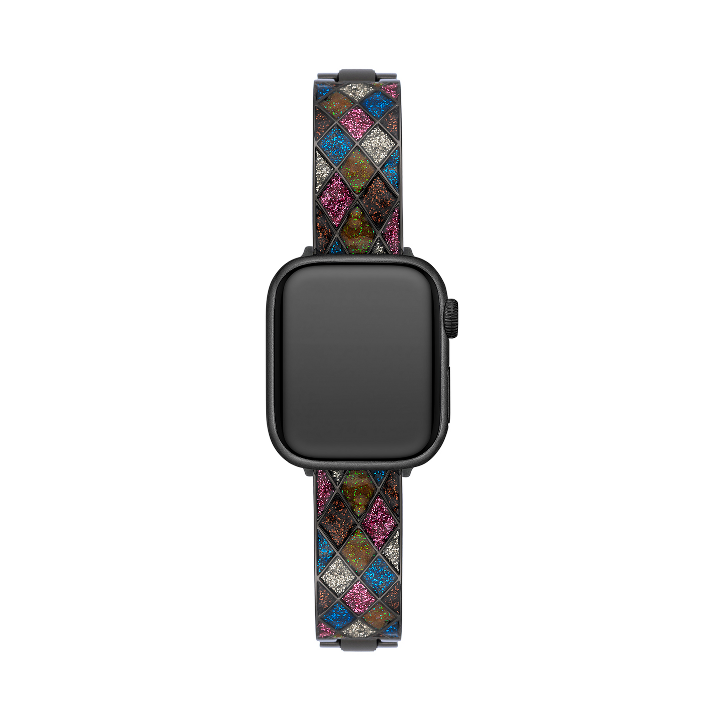 Exotic Diamond-Lattice Watch Band for a Luxurious, Sparkling Look