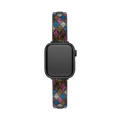 Exotic Diamond-Lattice Watch Band for a Luxurious, Sparkling Look
