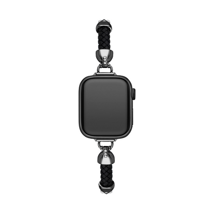 Sleek Woven Metal Watch Band for Apple Watch