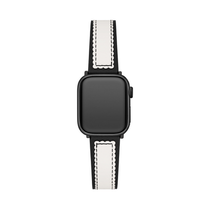 Elegant Scalloped Leather Band for Apple Watch