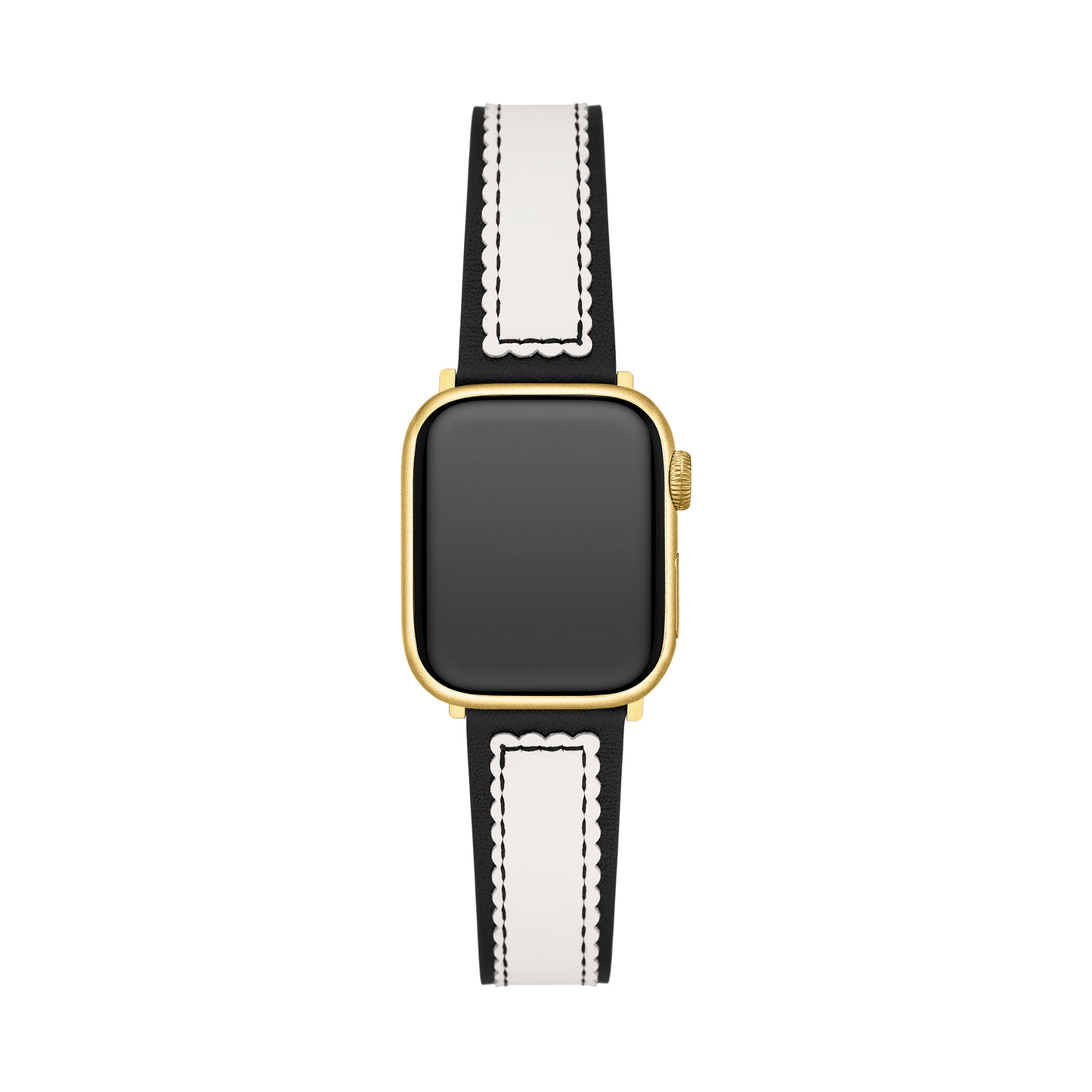 Elegant Scalloped Leather Band for Apple Watch