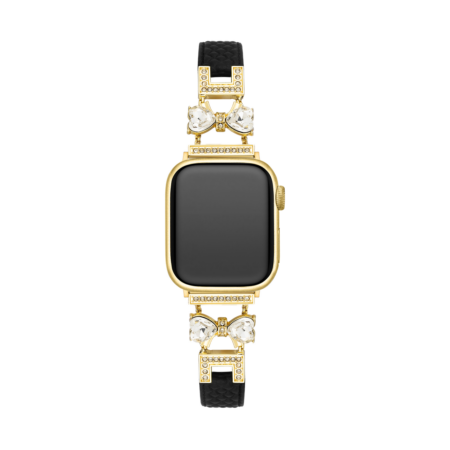 Elegant Bowknot Leather Band for Apple Watch - Premium Leather, All-Day Comfort