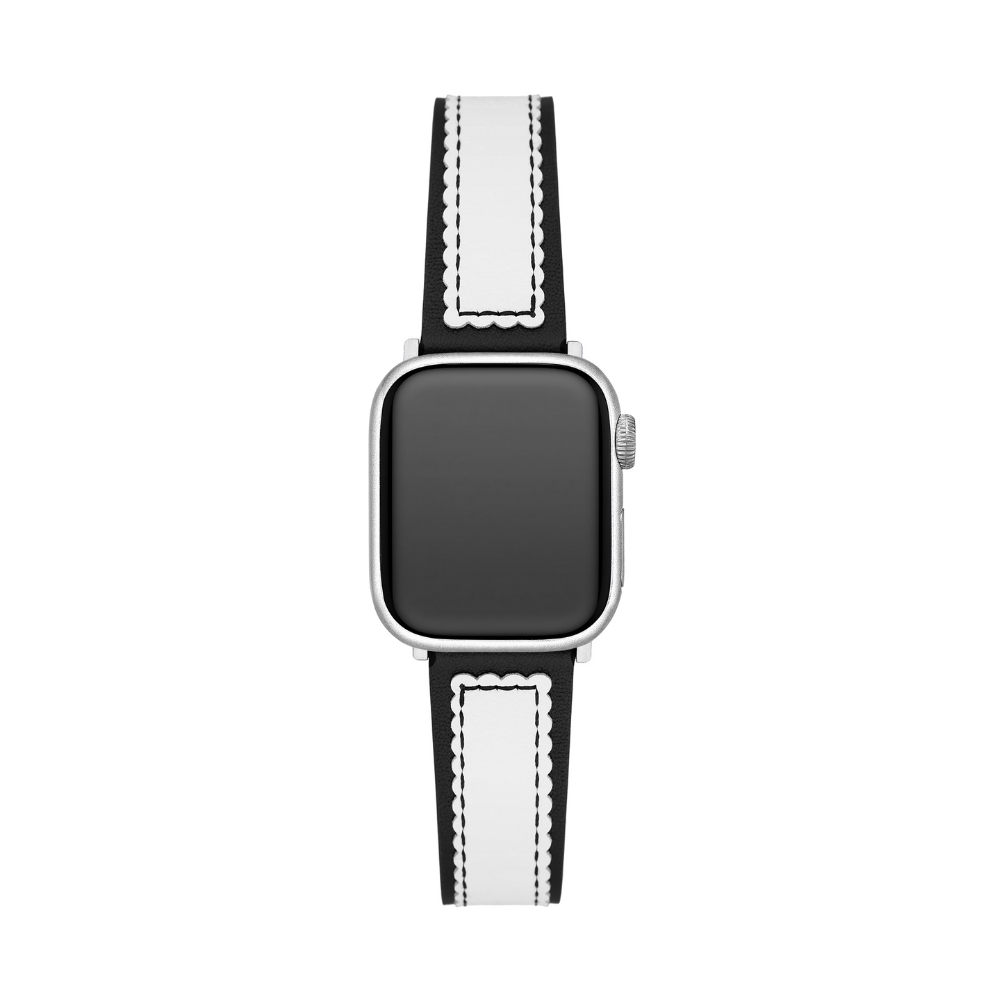 Elegant Scalloped Leather Band for Apple Watch
