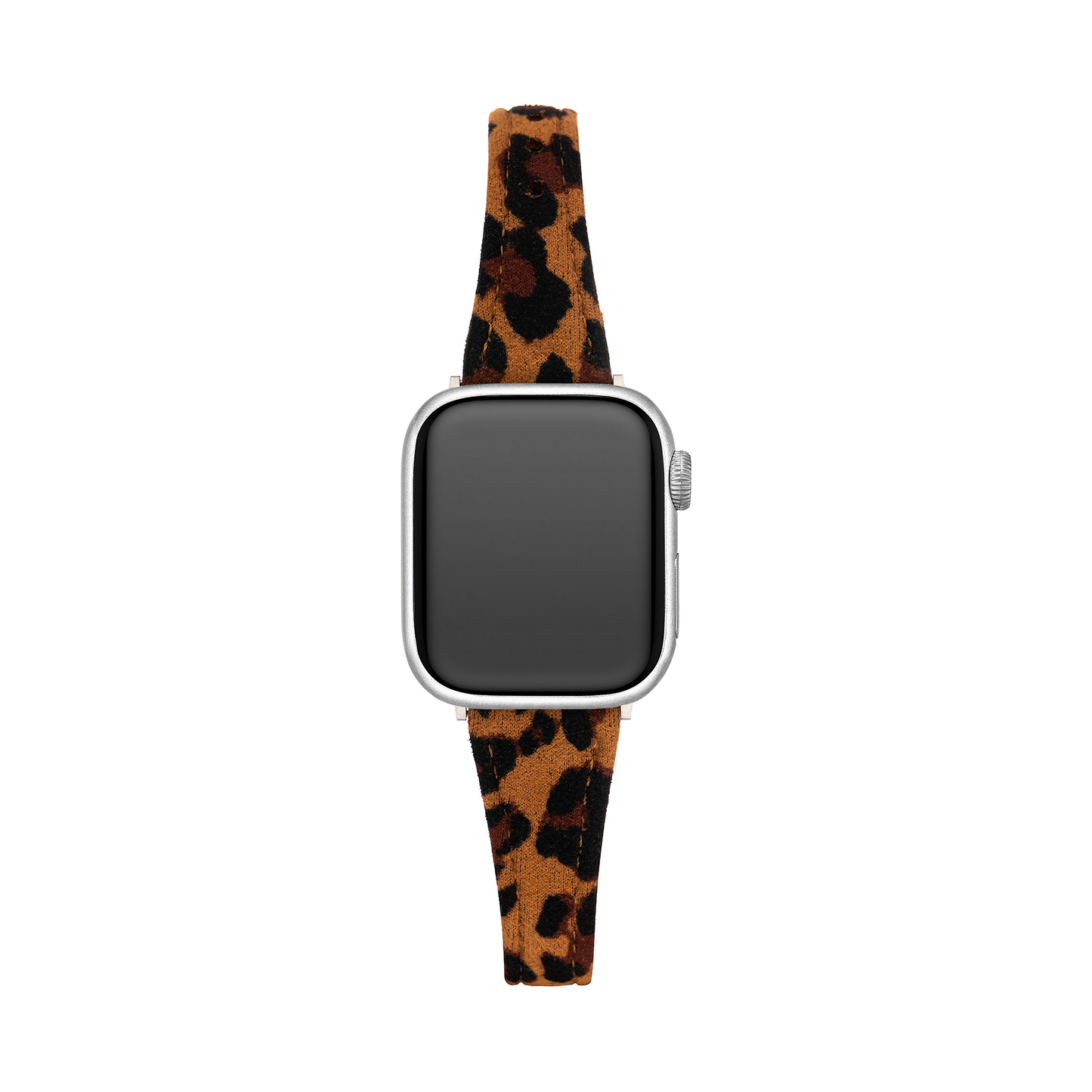 Luxurious Leopard Print Suede Watch Band for Apple Watch