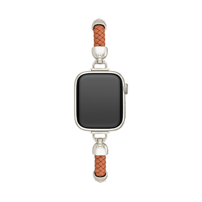 Sleek Woven Metal Watch Band for Apple Watch