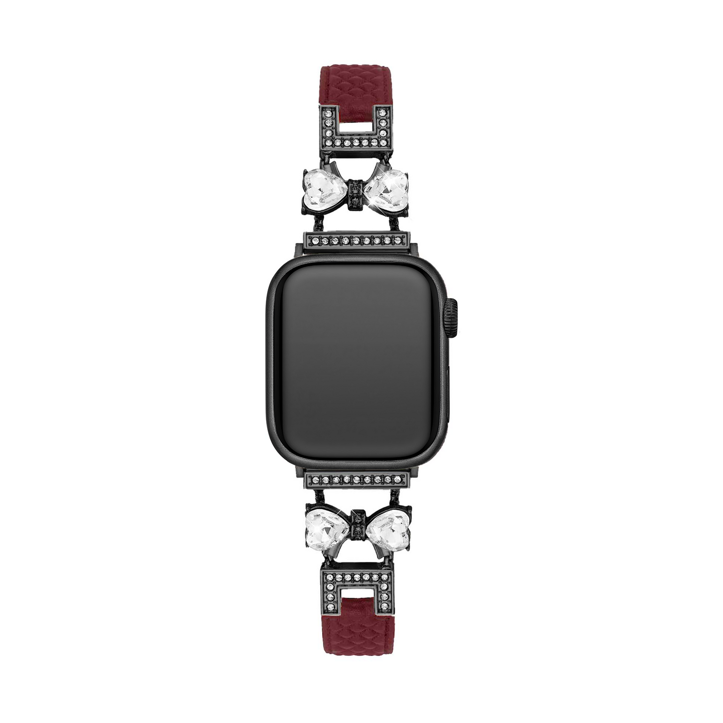 Elegant Bowknot Leather Band for Apple Watch - Premium Leather, All-Day Comfort
