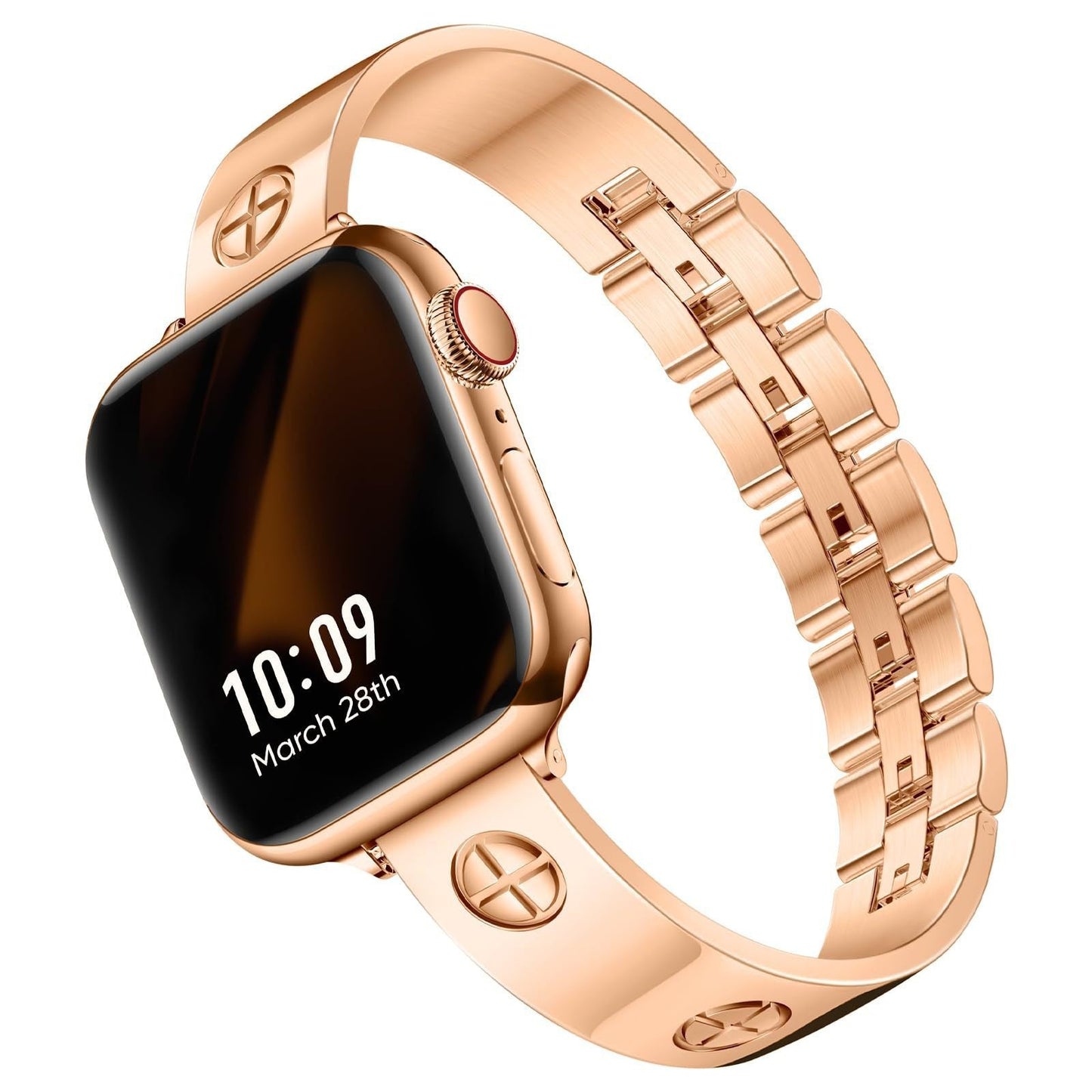 Cross Metal Bracelet for Apple Watch - Stylish Stainless Steel Band