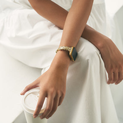 Gleaming Braided Stainless Steel Watch Band for Apple Watch