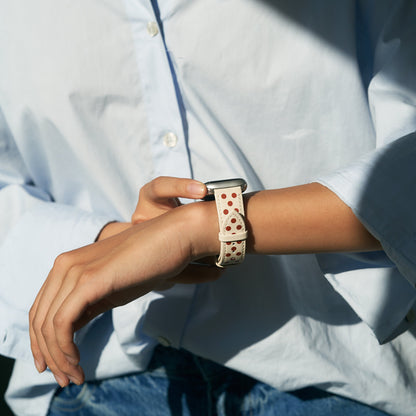 Chic Polka Dot Leather Band for Apple Watch