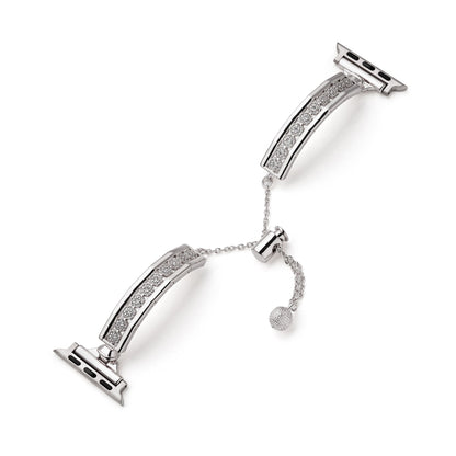 Pavé Crystal Stainless Steel Watch Band – Sparkling, Elegant Metal Strap