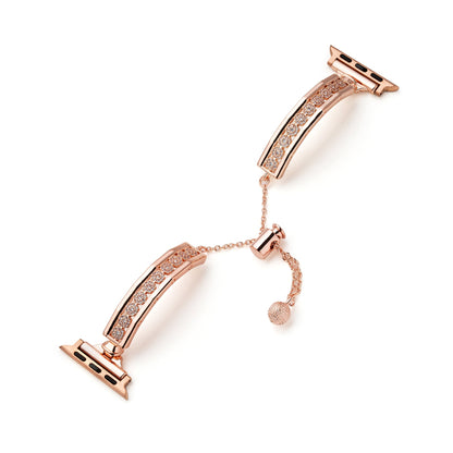 Pavé Crystal Stainless Steel Watch Band – Sparkling, Elegant Metal Strap