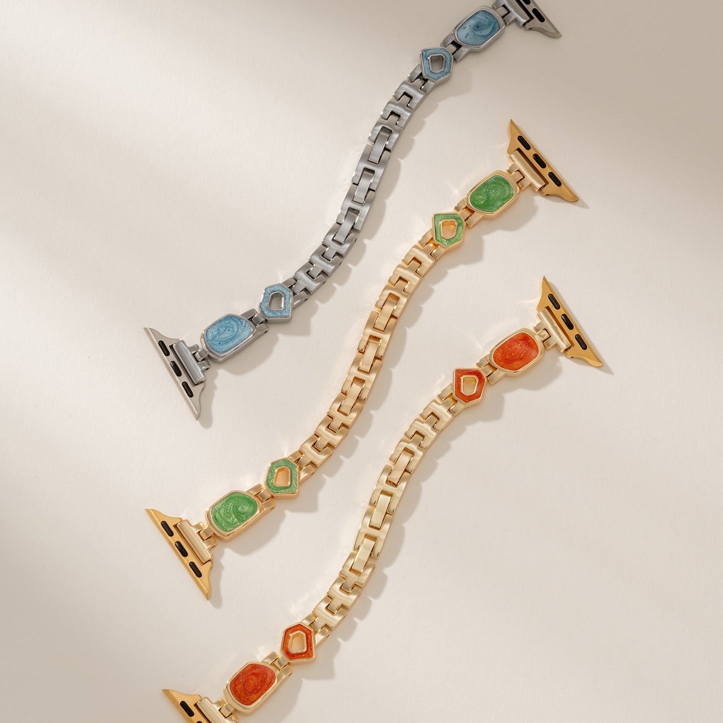 Geometric Enamel Watch Band for Apple Watch