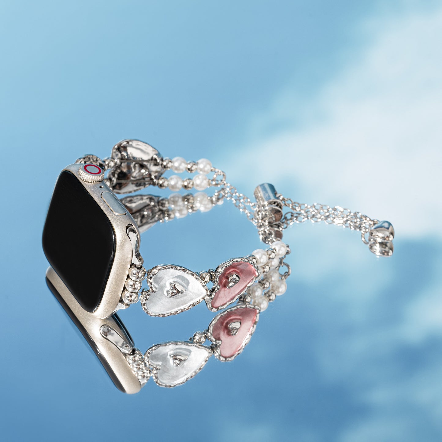 Love-Spread Pearl Jewelry Watch Band for Apple Watch