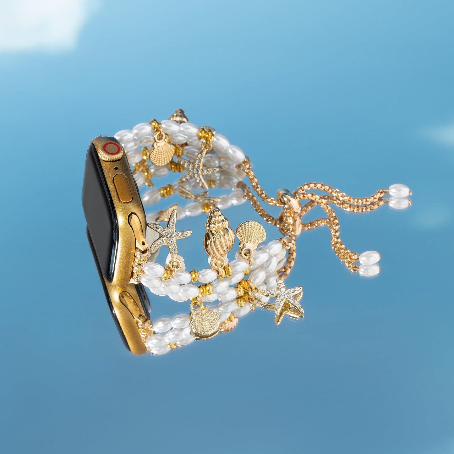 Marine Vibe Pearl-Accent Watch Band for Apple Watch