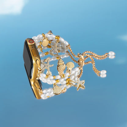 Marine Vibe Pearl-Accent Watch Band for Apple Watch