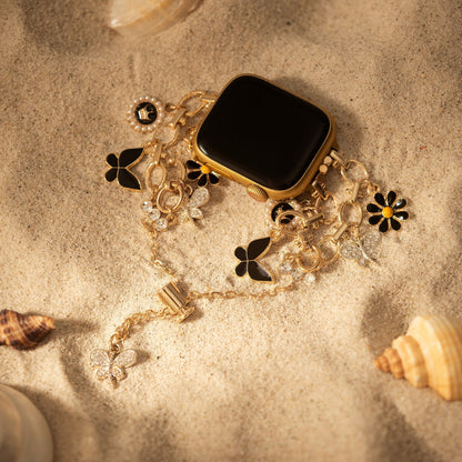 Sunflower Pendant Apple Watch Band - Delicate Floral Jewelry Strap