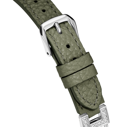 Love-Infused Sparkling Leather Watch Band for Apple Watch