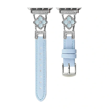 Glitter-Accented Leather Strap