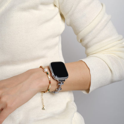 Glittering Cross-Design Apple Watch Band