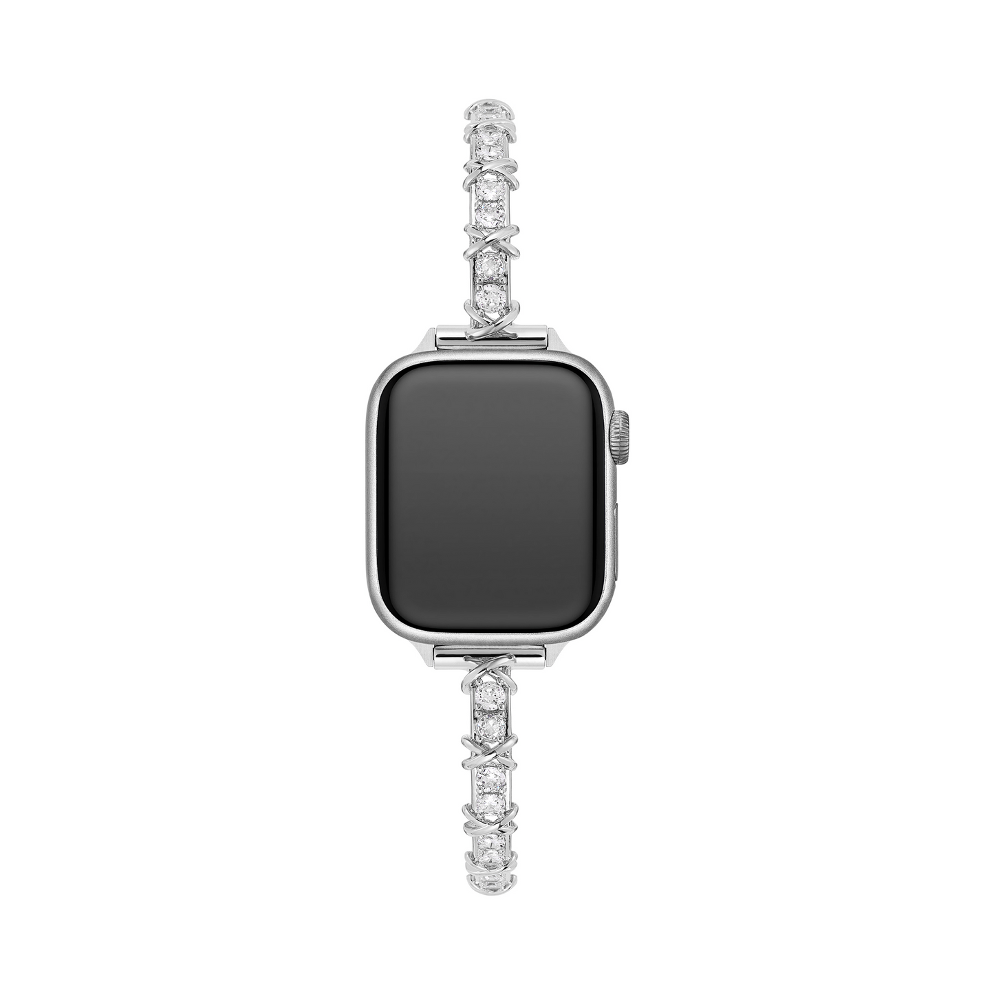14K Gold & Platinum-Plated Zircon Metal Watch Band