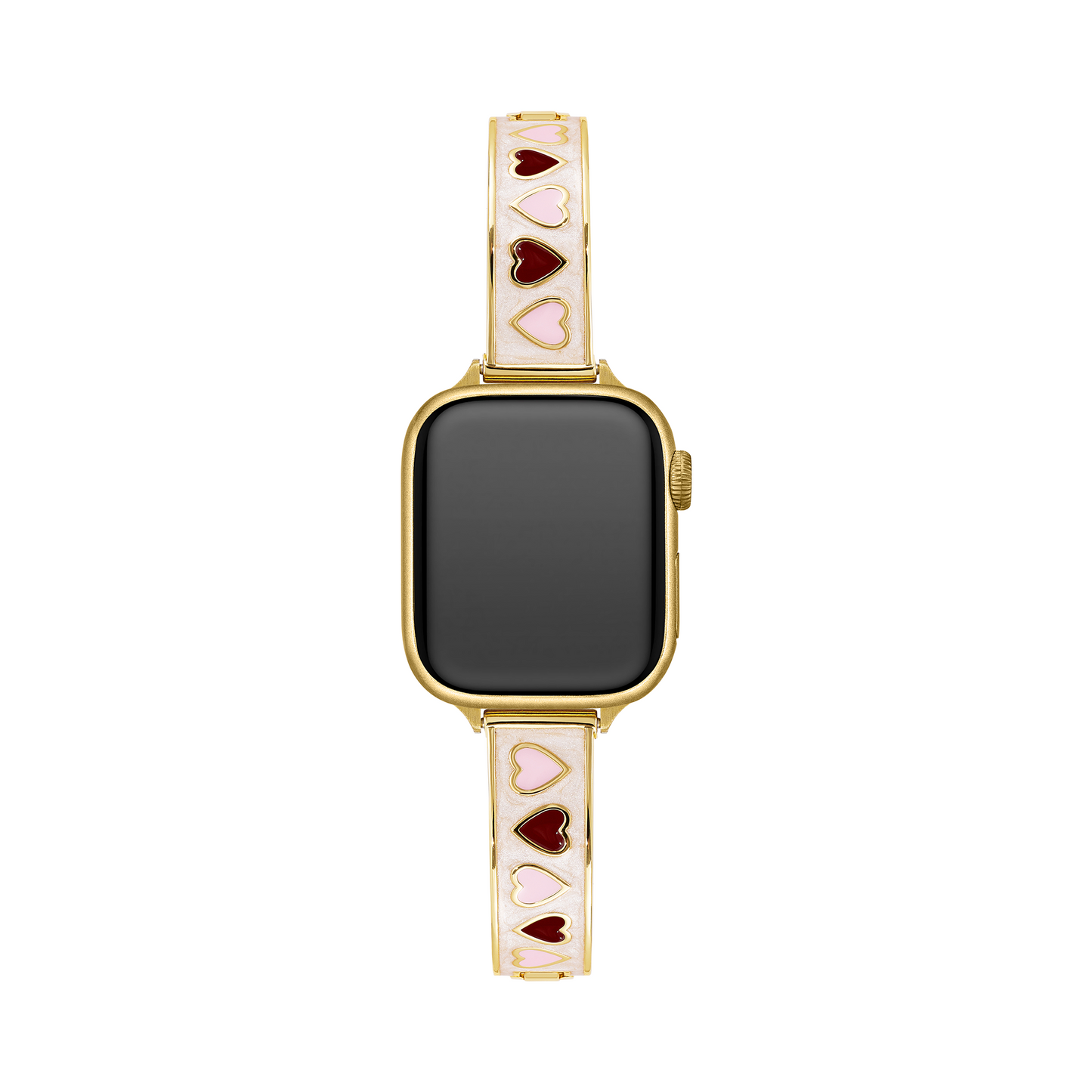 Heart Glow Enamel Copper Bracelet Band for Apple Watch – Elegant, Durable Strap