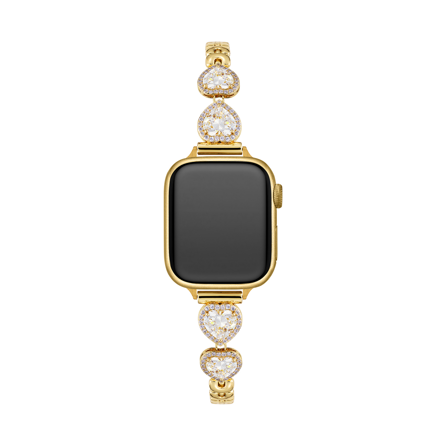 Sparkling Heart Apple Watch Band for a Dazzling Look