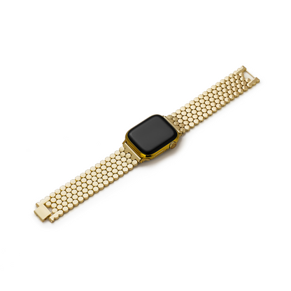 Unisex Honeycomb Metal Watch Band - Modern, Durable Strap