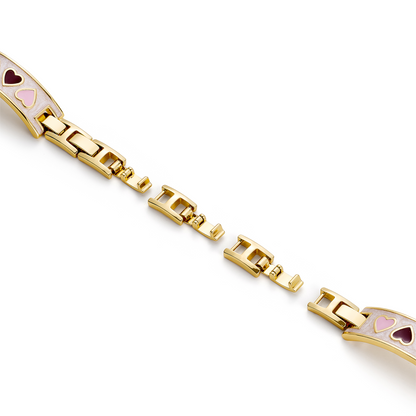 Heart Glow Enamel Copper Bracelet Band for Apple Watch – Elegant, Durable Strap