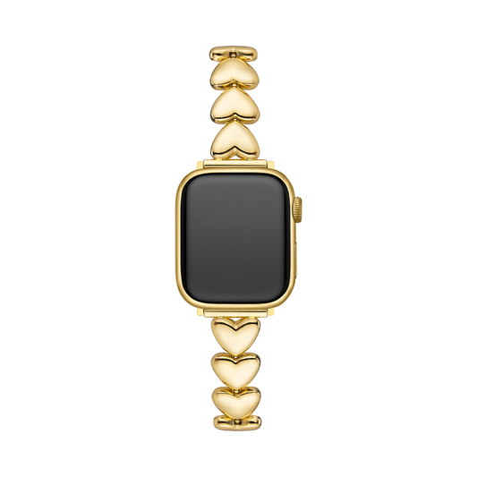 Sleek Polished Love Metal Band for Apple Watch