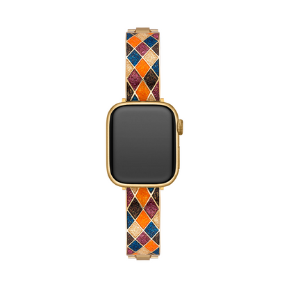 Exotic Diamond-Lattice Watch Band for a Luxurious, Sparkling Look