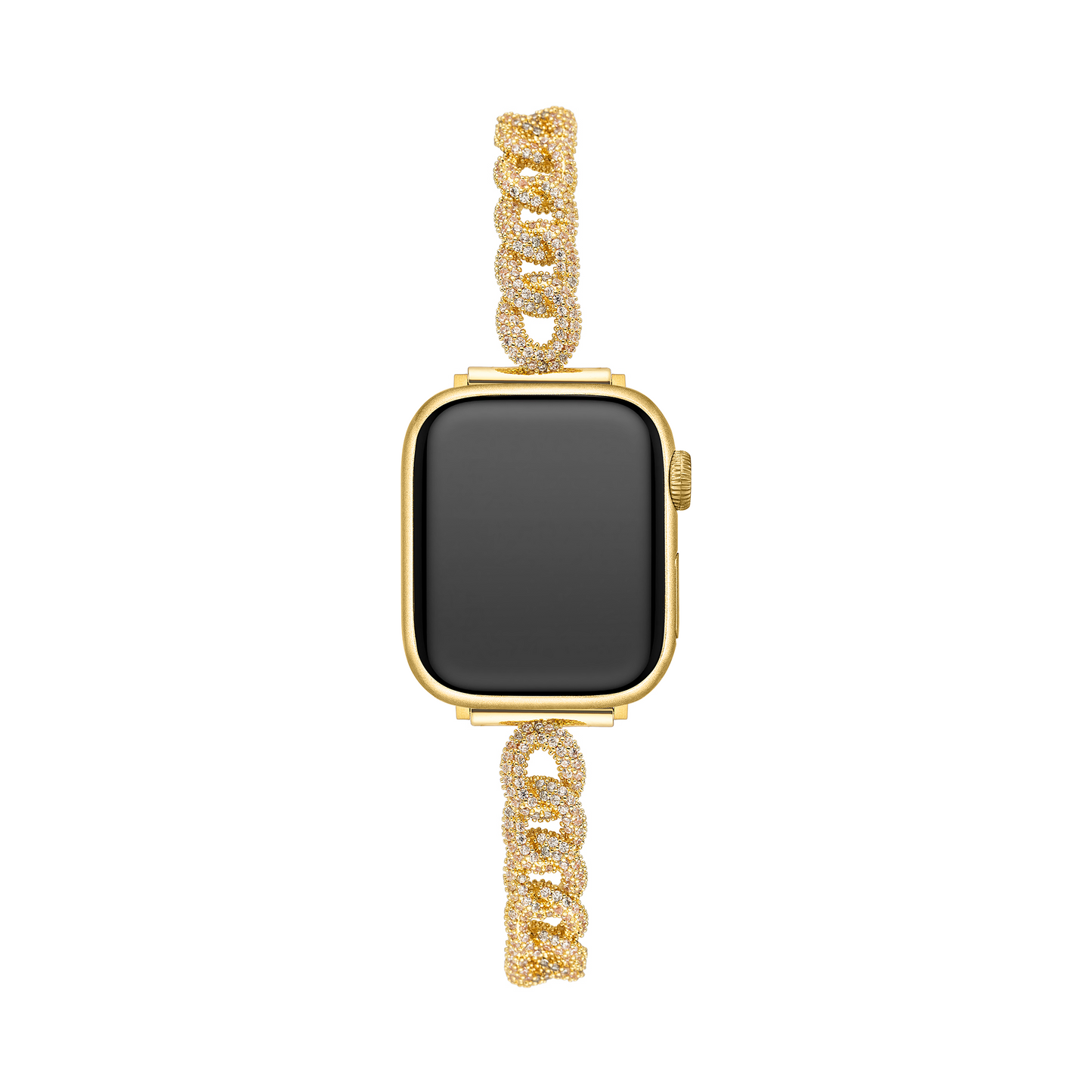 Copper Zircon Chain Watch Band for Apple Watch – Sleek, Elegant & Durable