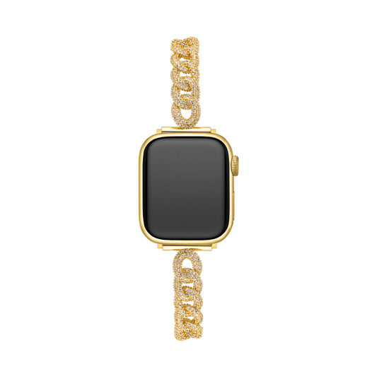 Copper Zircon Chain Watch Band for Apple Watch – Sleek, Elegant & Durable