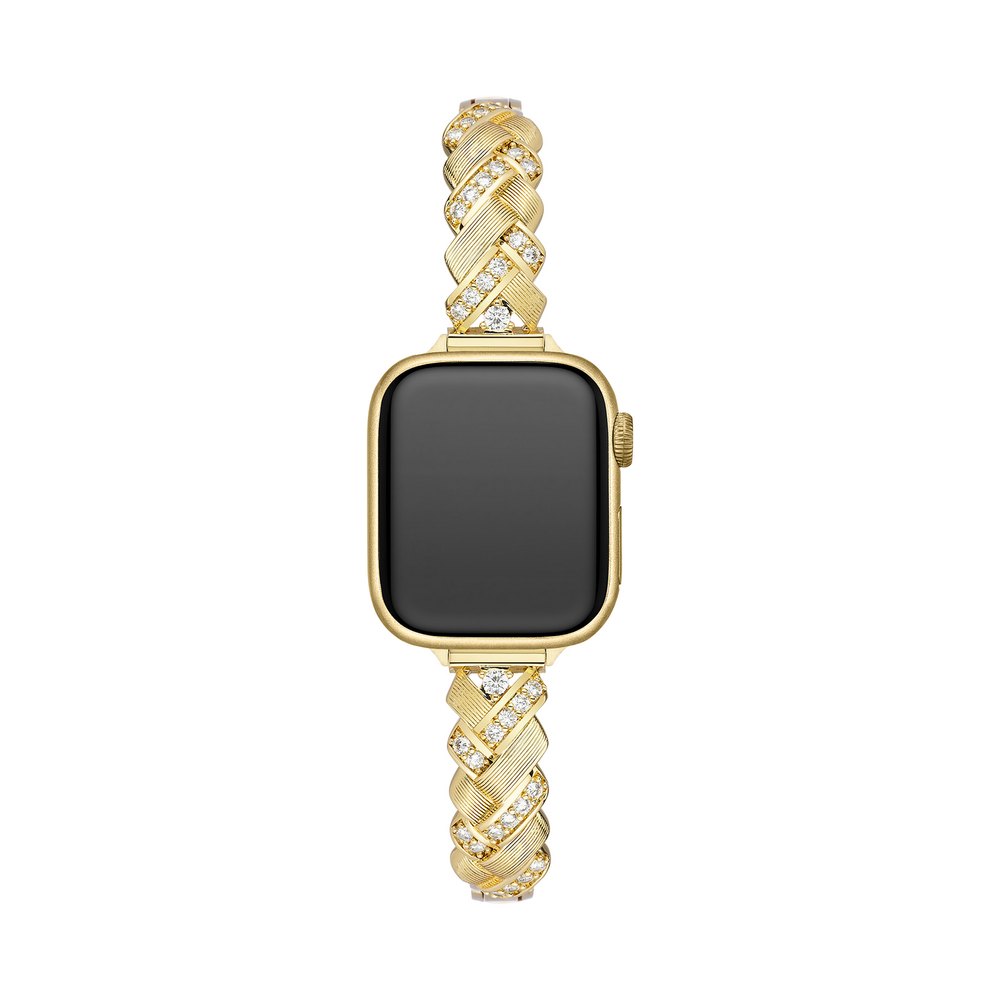 Gleaming Braided Stainless Steel Watch Band for Apple Watch