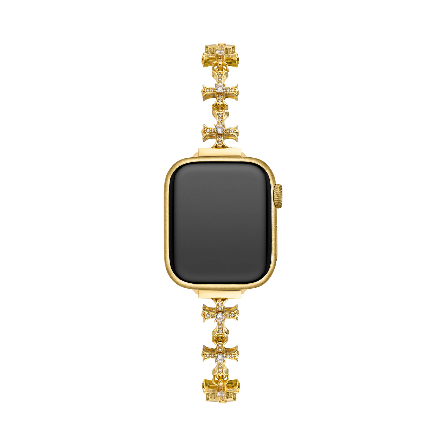 Glittering Cross-Design Apple Watch Band