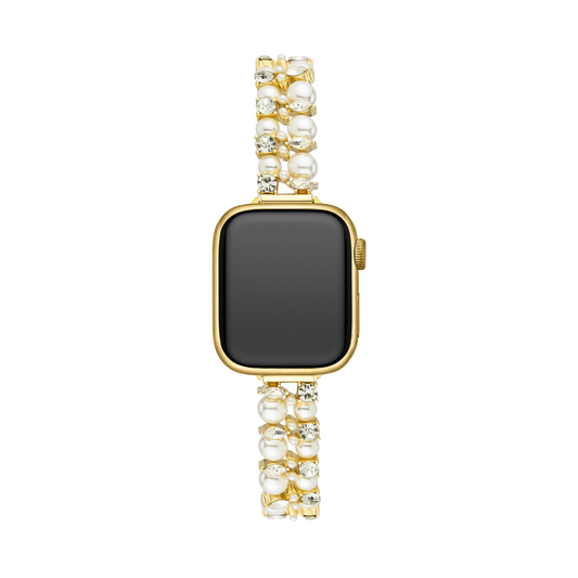 Pearly Crystal Apple Watch Band – Elegant Pearl Crystal Strap