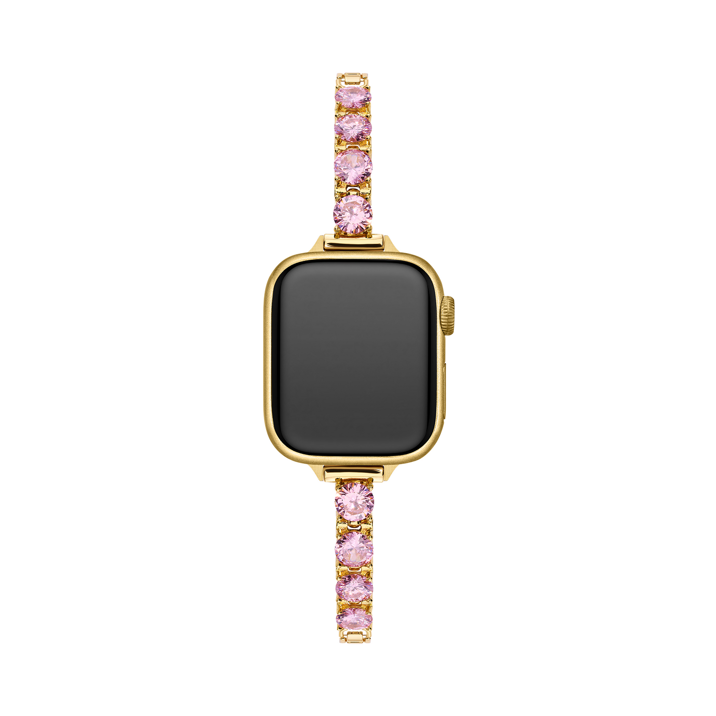 Round Zircon Copper Watch Band for Apple Watch — Elegant, Sparkling Metal Strap