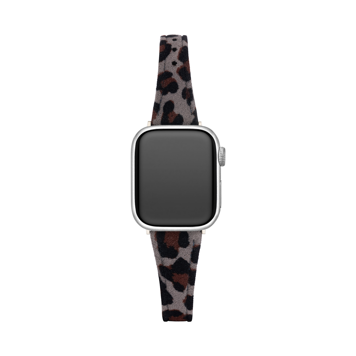 Luxurious Leopard Print Suede Watch Band for Apple Watch