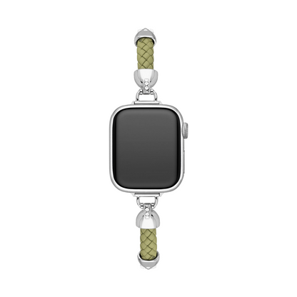 Sleek Woven Metal Watch Band for Apple Watch