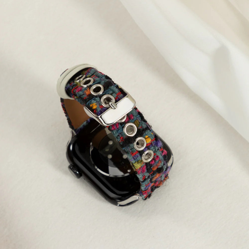Premium Tweed Apple Watch Strap - Classic, Textured Band for Timeless Style