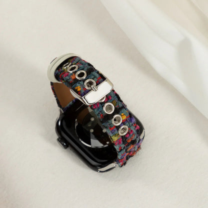 Premium Tweed Apple Watch Strap - Classic, Textured Band for Timeless Style