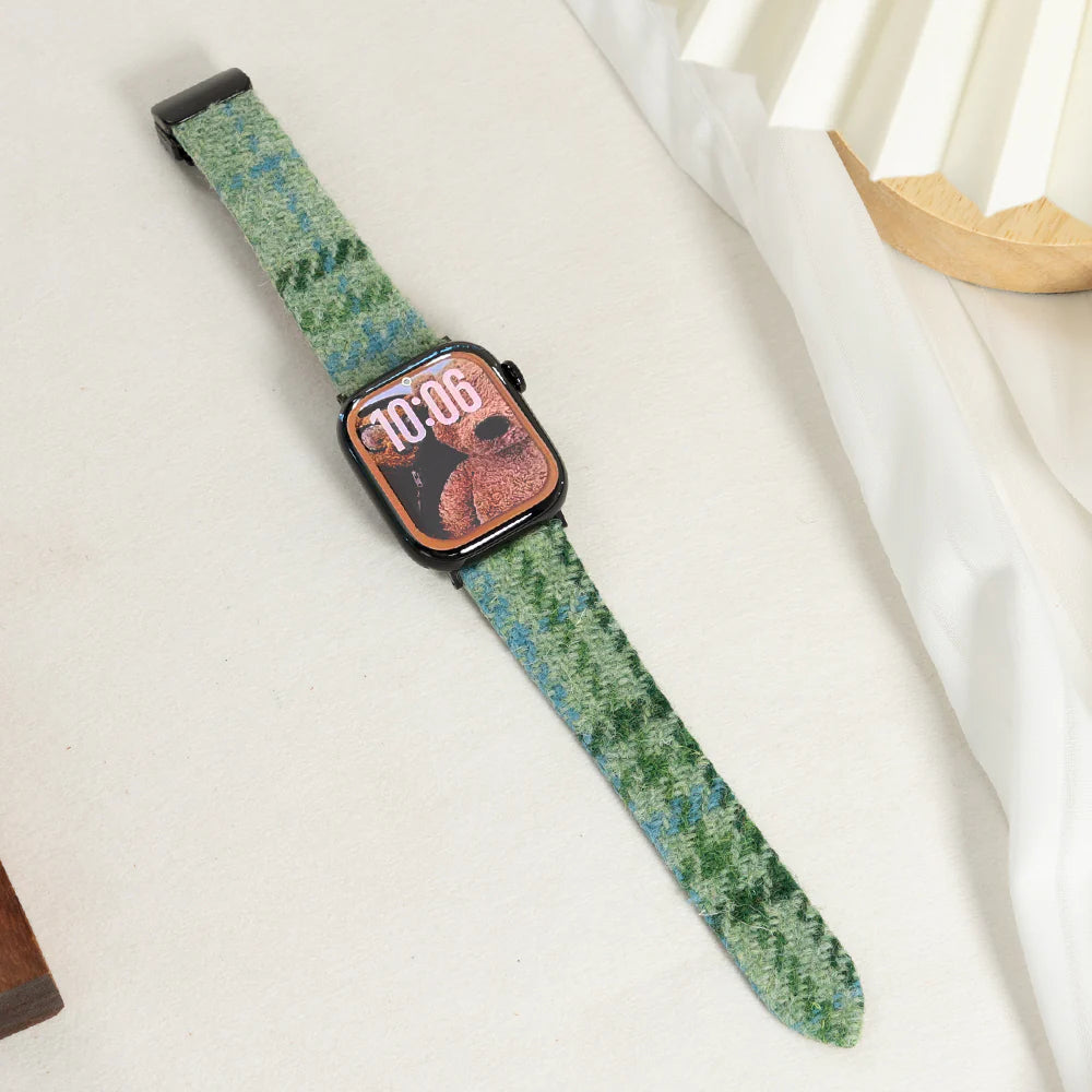 Premium Tweed Apple Watch Strap - Classic, Textured Band for Timeless Style