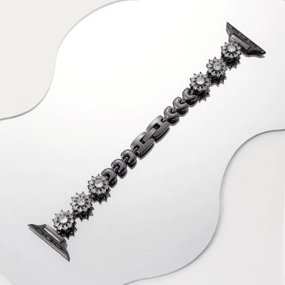 Rotating Rhinestone Snowflake Watch Band for Apple Watch